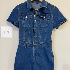 SHEIN Blue Denim Jumpsuit